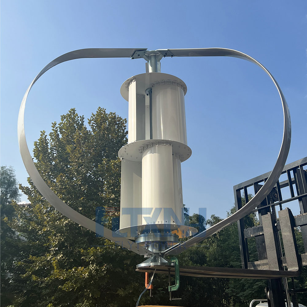 China Q shape 3kw 48v 220v Alternative coreless vertical wind turbine ...